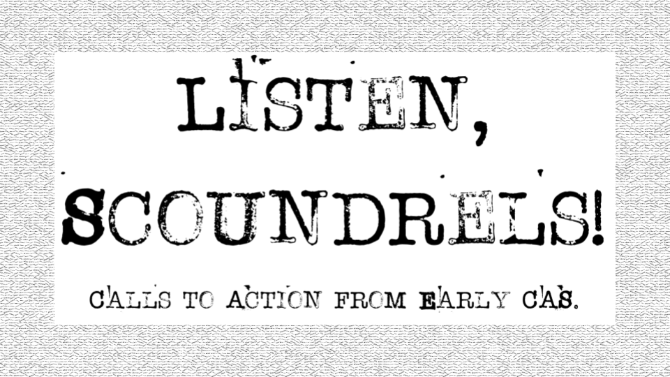 Listen Scoundrels! at BCS Moorgate, London